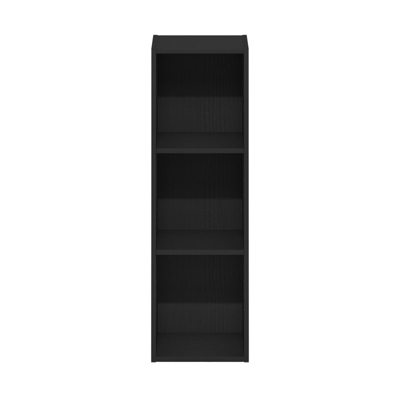 Leila 80.01cm H Standard Bookcase, Blackwood, 80.01cm H x 24.99cm W x 23.6cm D