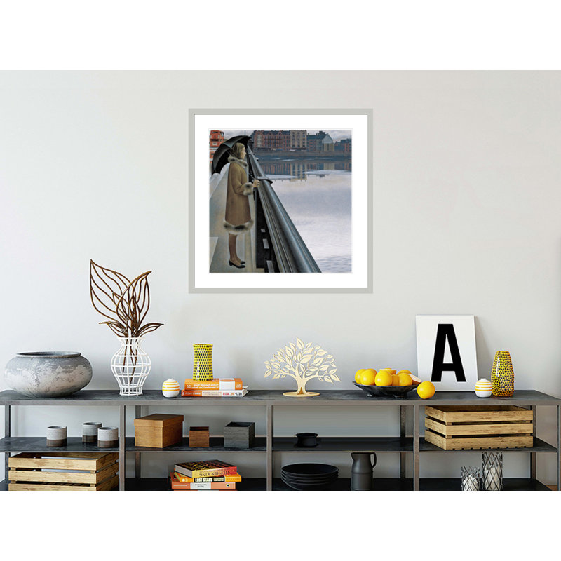 «The River Thames» par Alex Colville - impression giclée encadrée, H 33,64 po x l 33,5 po