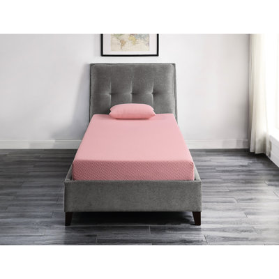 Pink Size Mattress And Pillow , Charcoal Gel Memory Foam, Ventilated Fabric For A Calm Rest Full , Pink, Breathable Supportive Restorative Night