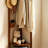 Corner Hall Tree Coat Rack with Storage