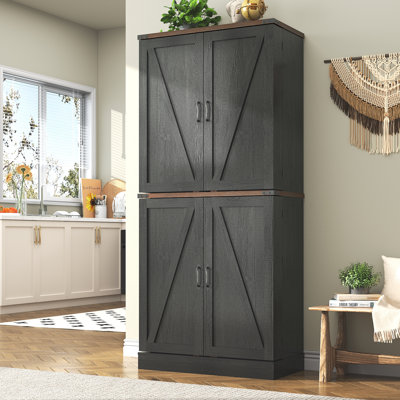 71" Kitchen Pantry With 12 Door Shelves And 1 Adjustable Shelf by Gracie Oaks