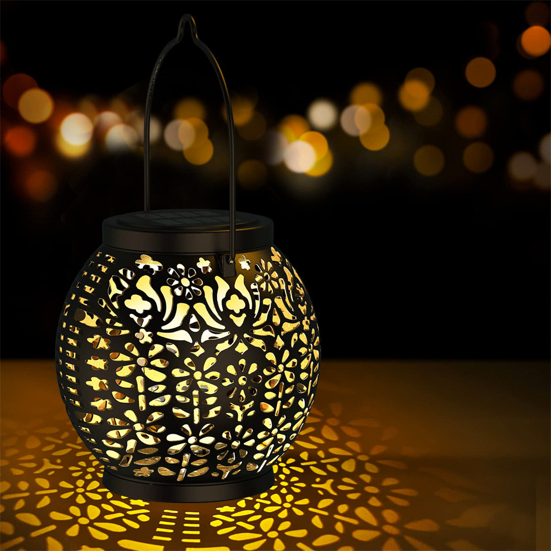 Courtund 26.4cm Solar Powered Integrated LED Outdoor Lantern