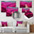 Fushia Blooming Abstraction II - Floral Print on Metal-1414679969