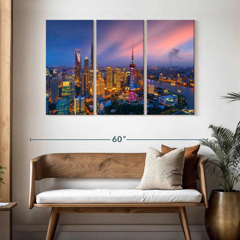 Rorry Shanghai Aerial View, 32" H x 50" W