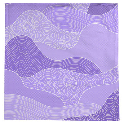 Leffel Hand Drawn Waves Tablecloth