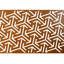 Paravent d'extérieur en métal 193 cm x 122 cm - Brun vieilli pour terrasse/patio