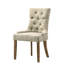 Chaise d'intérieur, ensemble de 2 chaises d'appoint, chaises capitonnées pour la maison