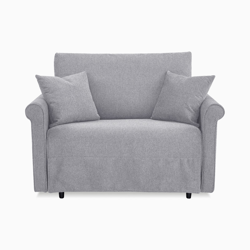 Herminda Upholstered Accent Chair, Gray 100% Polyester