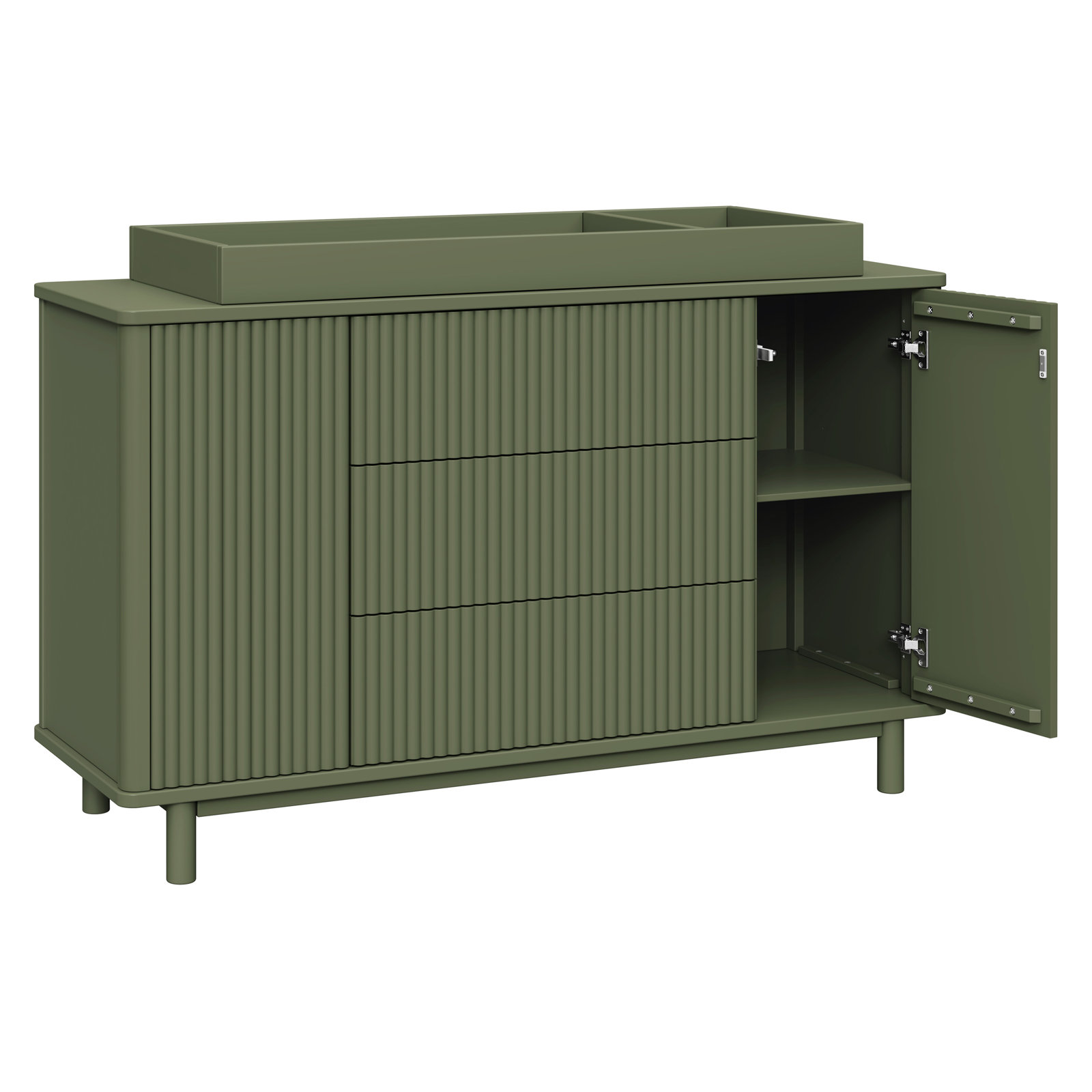 Pogo Tambour Dresser, Olive