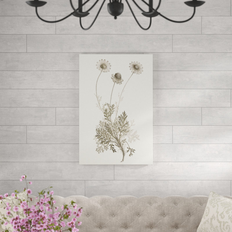 «Neutral Botanical Study VIII», peinture sur toile, H 36 po x l 24 po