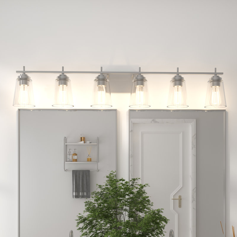 Averi 6 - Light Dimmable Vanity Light, Nickel