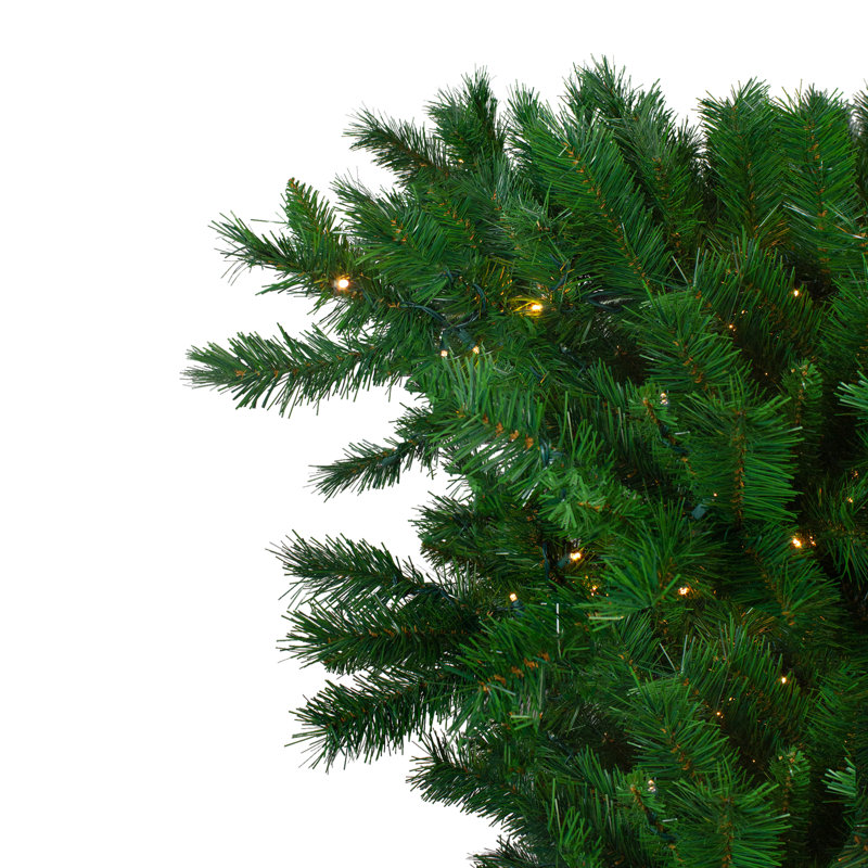 Pre-Lit Green Sugar Pine Upside Down Artificial Christmas Tree - Clear Lights, 9' H