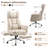 Big and Tall Cross Legged Office Executive Chair with Footrest and Convertible Infinite Gear Armsrest-317436220