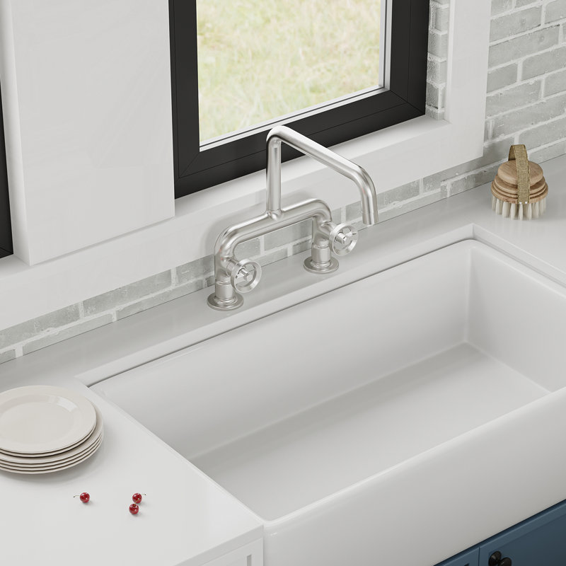 VIBRANTBATH Kitchen Faucet, Brushed Nickel