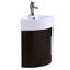 Support de meuble-lavabo mural d'angle avec drain et trop-plein Eutropia-460901436
