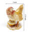 Boîte à bijoux poule avec œufs