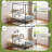 Metal Canopy Bed Frame With Storage Headboard And 4 Removable Posts-1328491336-1328491343