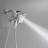 Single-Handle 9-Spray Wall Mount Handheld Shower Head Spray Shower Faucet 1.8 GPM In Polished Chrome (Valve Included)