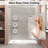 44"-48" W x 72" H Single Sliding Frameless Shower Door in Brushed Nickel with 1/4" (6mm) Nano Coating Clear Tempered Glass-123281504