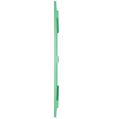 Volets extérieurs Americraft à six panneaux (3 lattes) en bois véritable, espacés de 23 1/2 po L x 31 po H (par paire), motif nénuphars