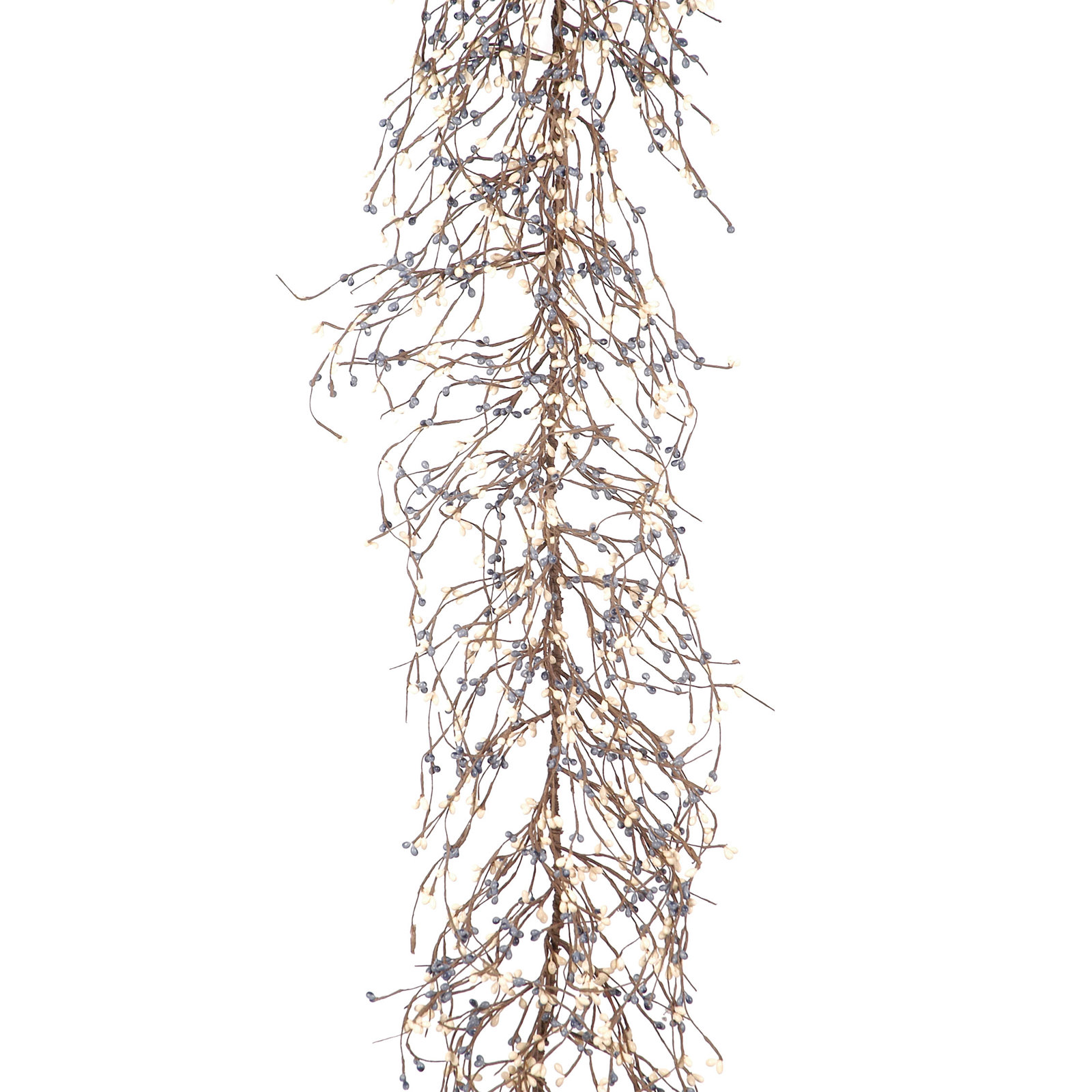 48'' in. Faux Mini Berry Garland, Blue Cream