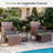 2-Person Wicker Conversation Set with Ottomans and Coffee Table-593081035-593081034