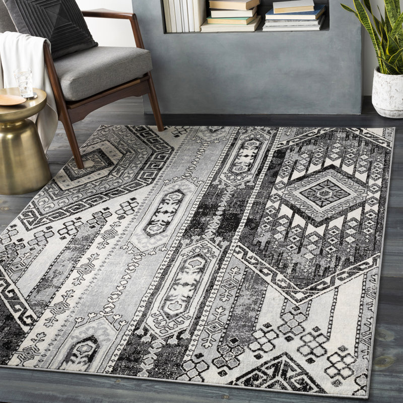 LurLine Abstract Indoor Rug, Rectangle 6'7" x 9'6"
