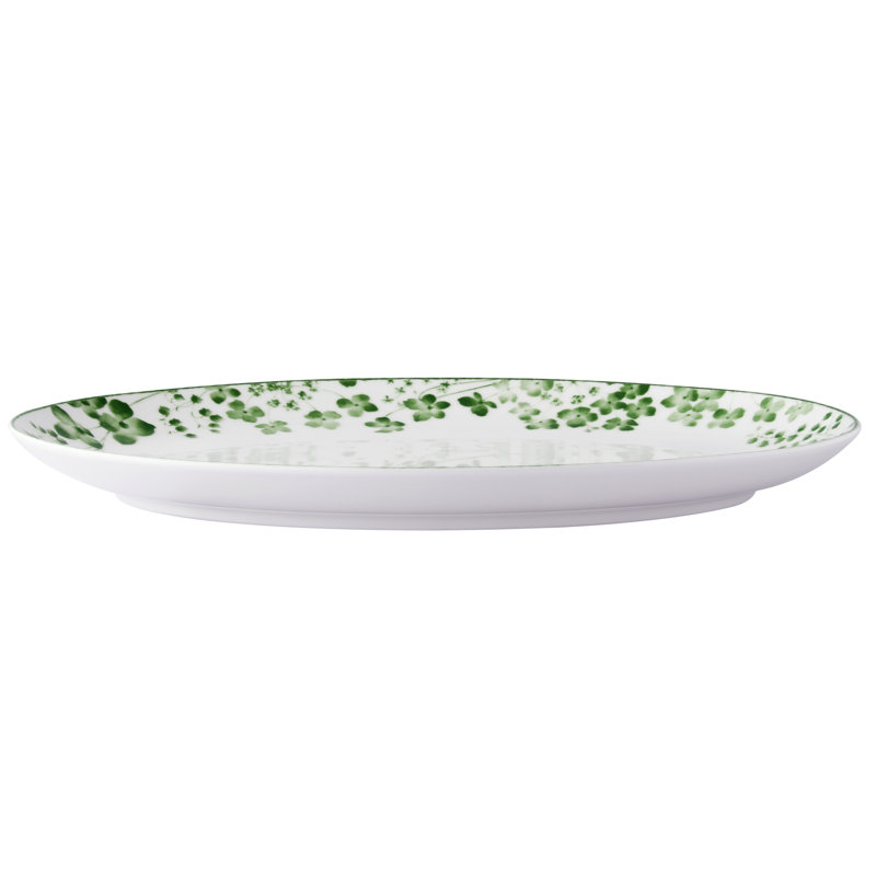 Plateau ovale Noritake Bloomington Road, 14 po, Vert