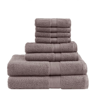 100% Cotton 8 Piece Antimicrobial Towel Set