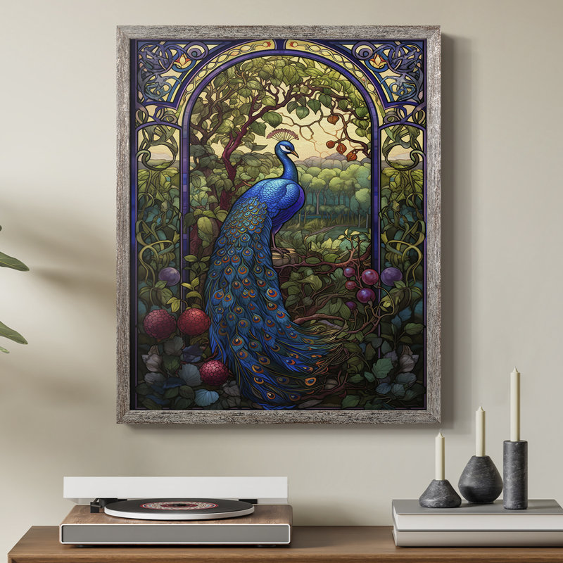 ANIMALS Series CL, reproduction encadrée - bois massif, H 15 po x l 12 po