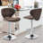 Angles Adjustable Counter Height Bar Stools, Swivel Kitchen Barstools Dining Chairs with Footrest-710730143-710730142