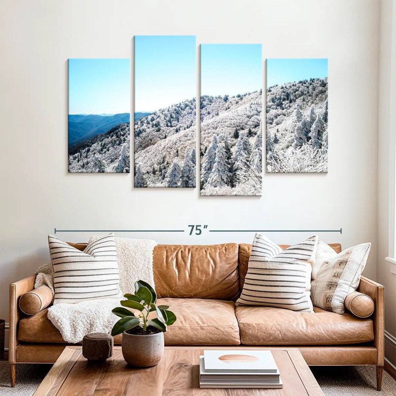 Alvord Snowy Mountain Landscape, 42" H x 68" W