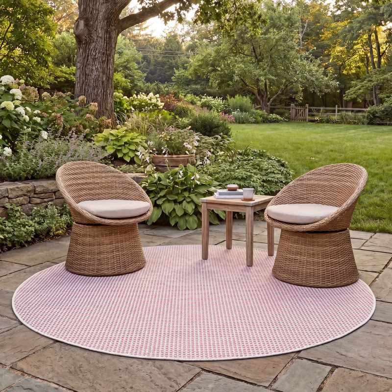 Tapis intérieur / extérieur Miceli, Rond 6 pi 7 po
