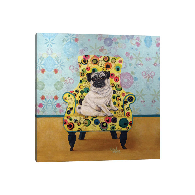 Pug-a-dots by Carol Dillon - Wrapped Canvas Gallery-Wrapped Canvas Giclée, 66.04 cm H x 66.04 cm W x 1.91 cm D