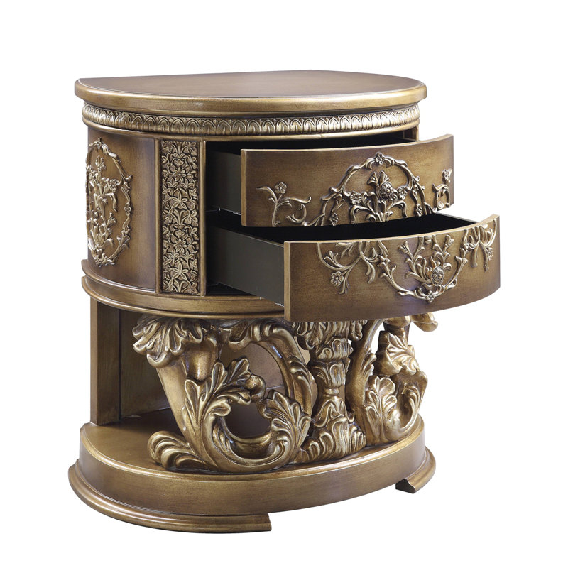 Table de chevet 2 tiroirs