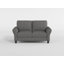 Causeuse moderne en chenille de 58 po Lawrenceburg avec structure en bois massif durable, ressorts ensachés et pieds exposés robustes-113768117