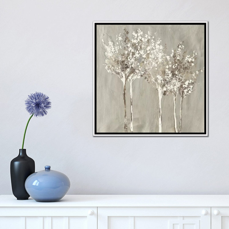 " Dusky " by Allison Pearce, White Framed Canvas, No Mat, 18" H x 18" W x 1.5" D
