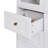 White MDF Display Storage Cabinet,Tall Kitchen Pantry Cabinets With Glass Doors And Adjustable Shelves,Freestanding Storage Cupboard For Kitchen, Living Room