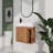24" Floating Vanity with Geometric Ceramic Sink
