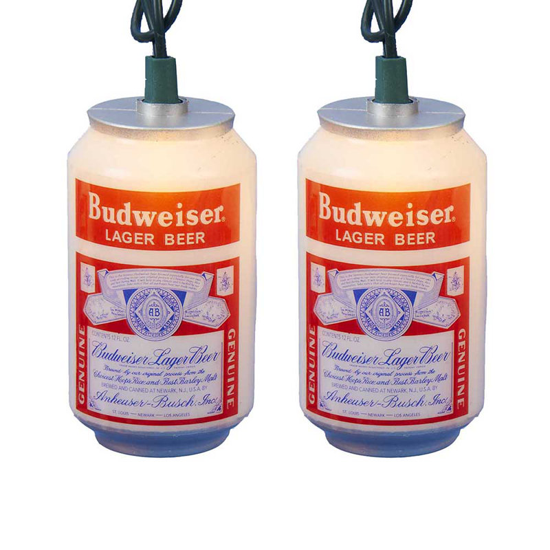 Budweiser Can 10 Light String Lights