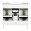 Meuble-lavabo moderne avec lavabo supérieur, 2 portes à fermeture douce et 2 tiroirs-161355965