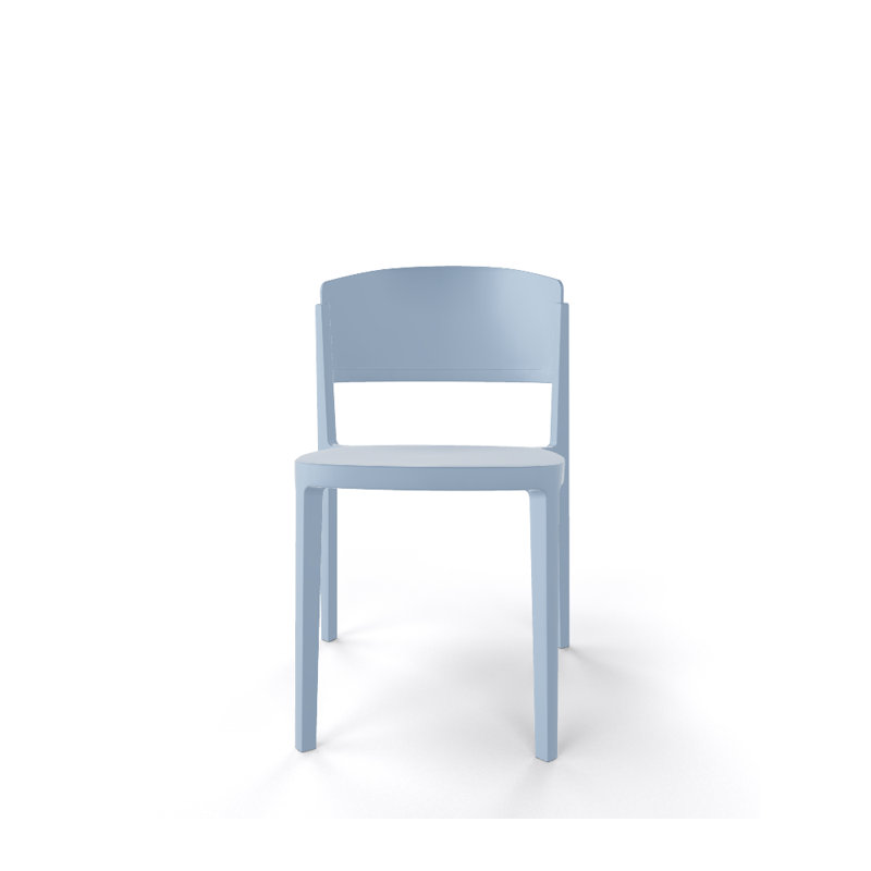 Chaise d'appoint empilable Sevan, Bleu pâle