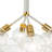 Modern 4-Light  Clear Glass Cluster Bubble Chandelier-678827393