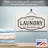 Laundry Help Wanted Hanging Wood Wall Sign