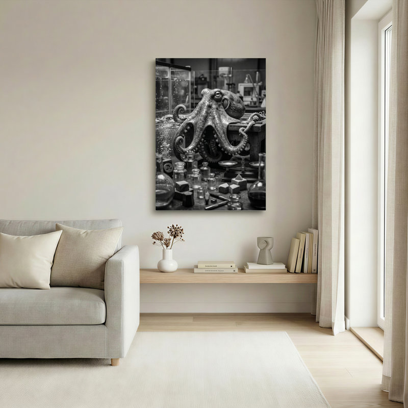 Ensemble de 1 tableau sur toile « Octopus Lab », 48"H x 32"W, Wrapped Canvas