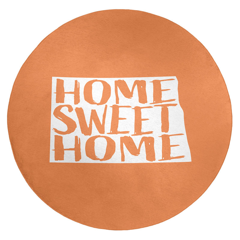Tapis en polyester north dakota en polyester home, Rond 5 pi