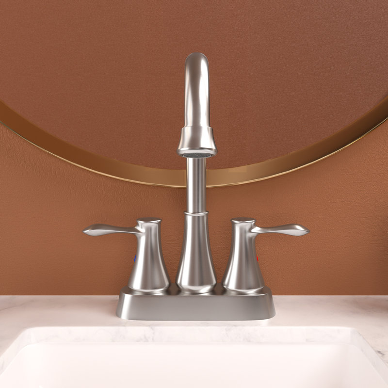 Robinet de salle de bain central en acier inoxydable facile à installer