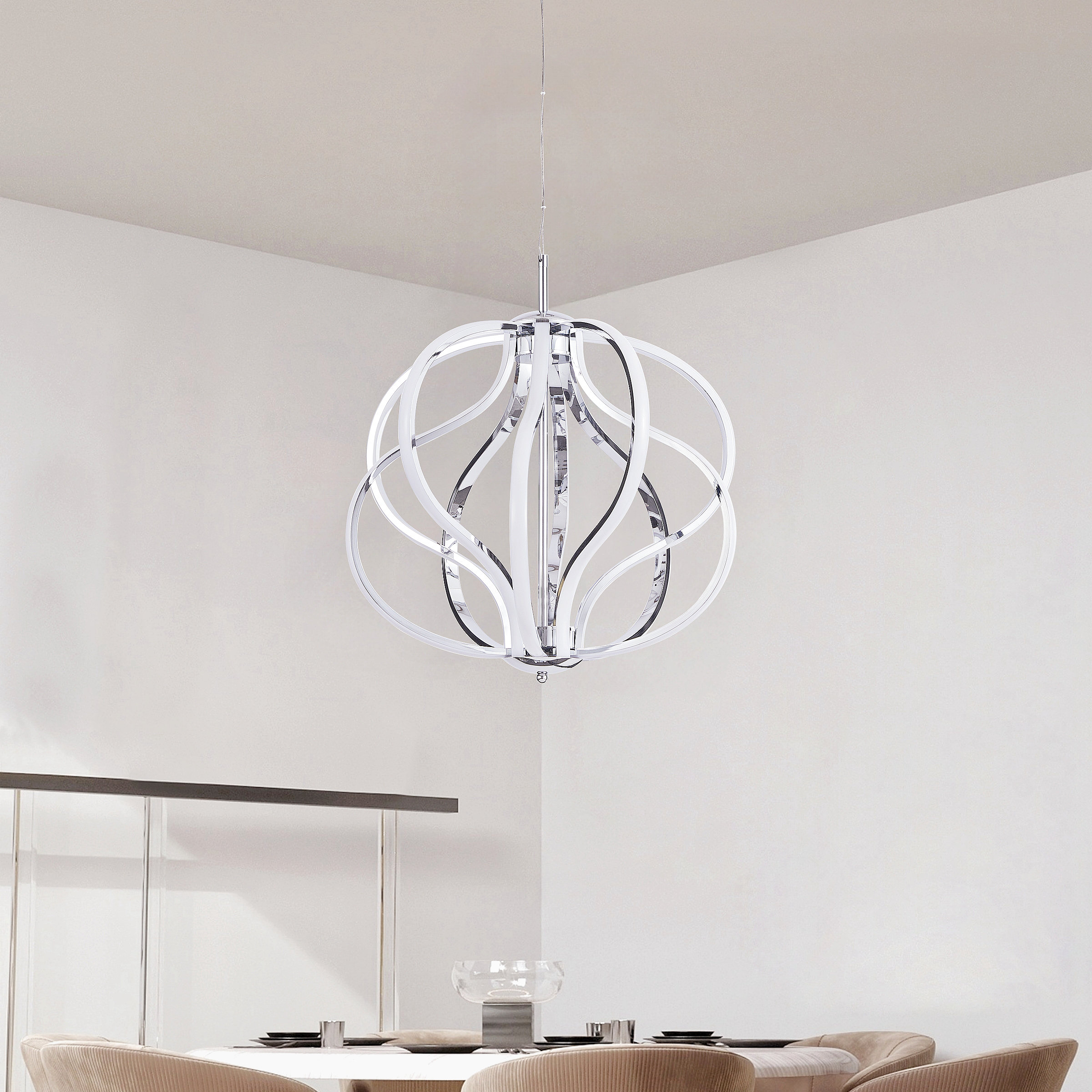 Wrought Studio Graicen 10 - Light Dimmable LED Globe Chandelier | Wayfair