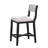 Barcelona Upholstered Counter Stool with Solid Wood Frame-101432902