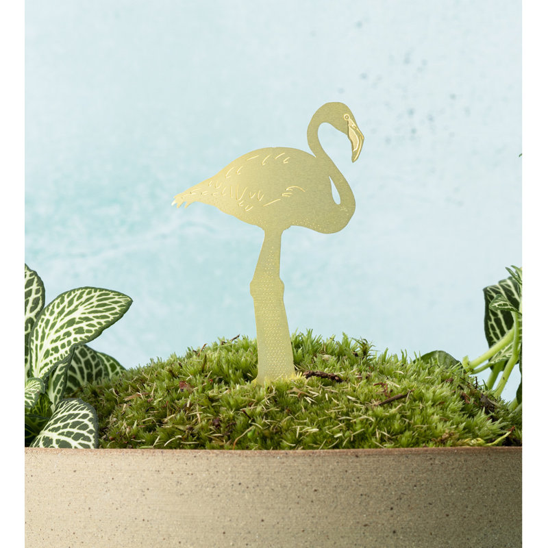 Brass Tropical Birds Plant Pals